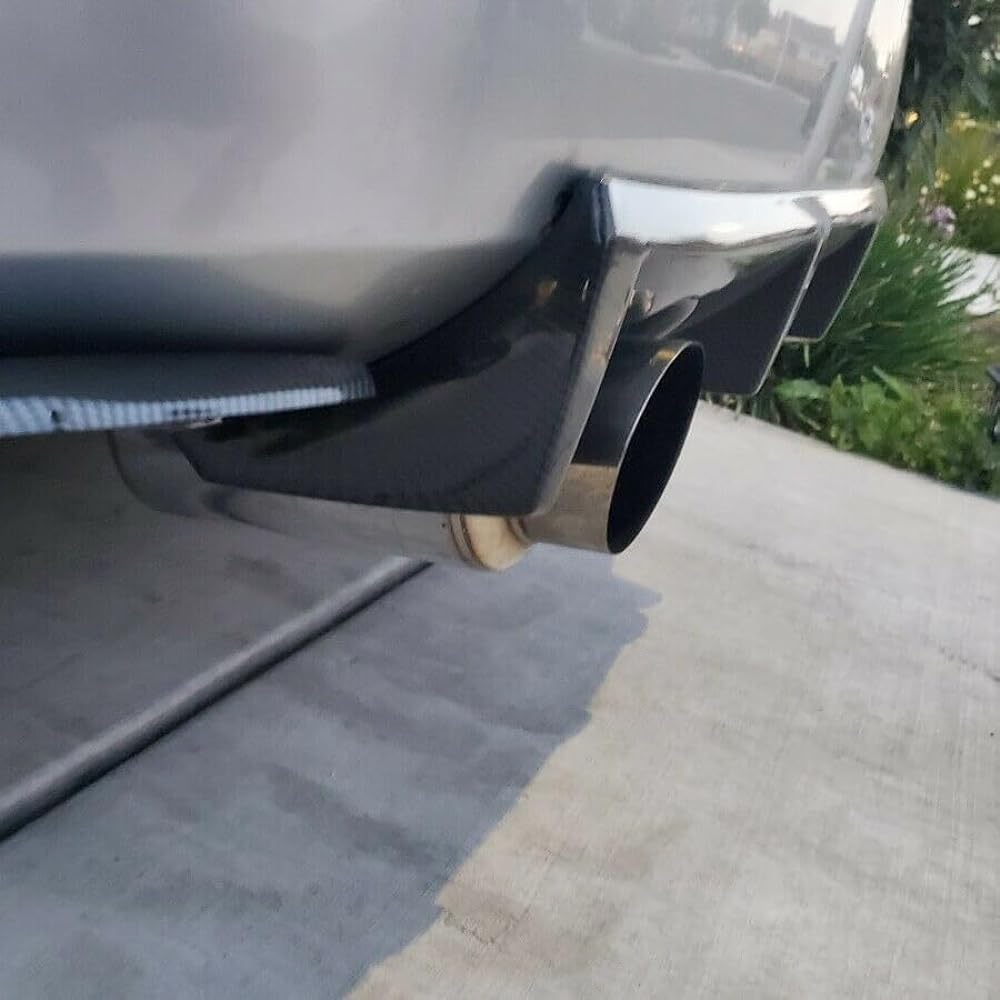 HECASA Rear Bumper Diffuser Lip 2003-2007 NISSAN 350Z Z33 Fair Lady Shake Fail Pins Pins Pins Carbon Style