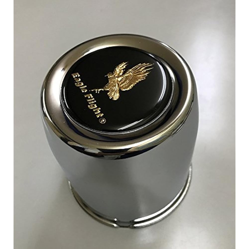 Center cap set for Daytona, etc. 3.3" with eagle tip, 8.3cm diameter x 9cm height, for 5 holes 101E