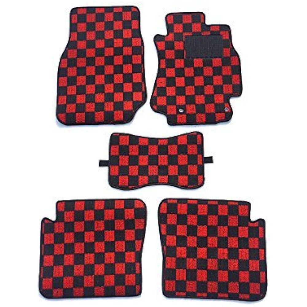 Car floor mat Toyota Chaser 100 series 2WD exclusive check red black VM-1IXD-CUCQ VM-1IXD-CUCQ
