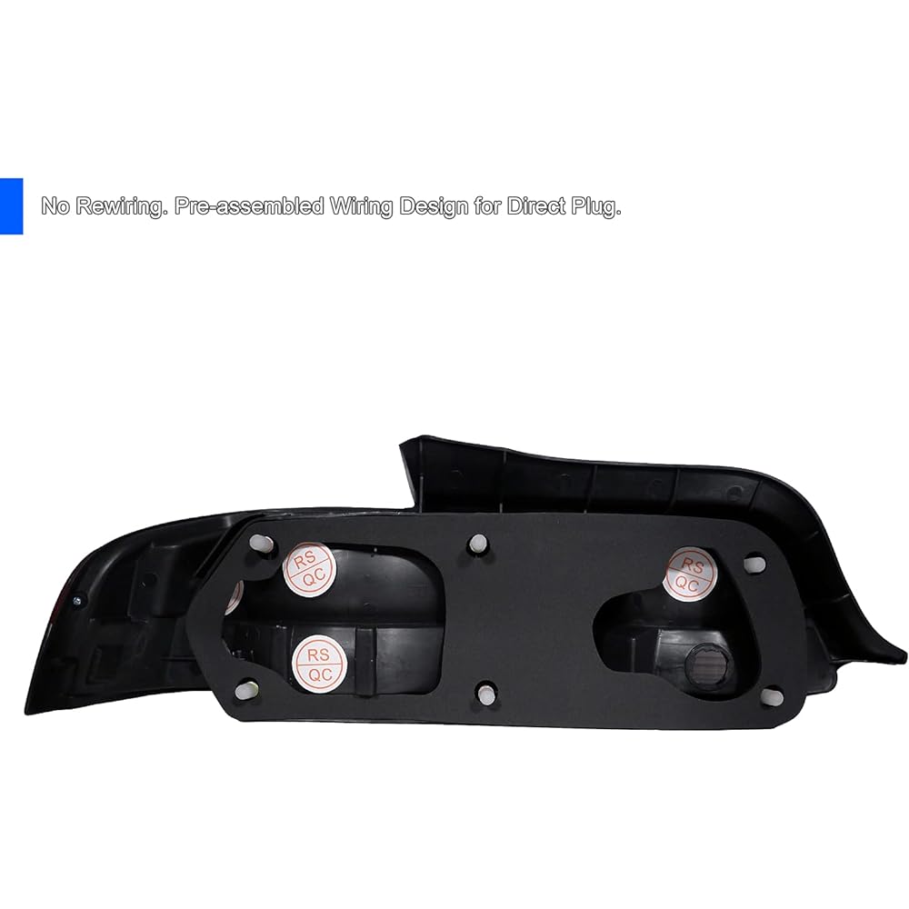 SPEC-D tuning red clear lens tail light 1997-2001 Honda Prelude left + Right pair semi-brain