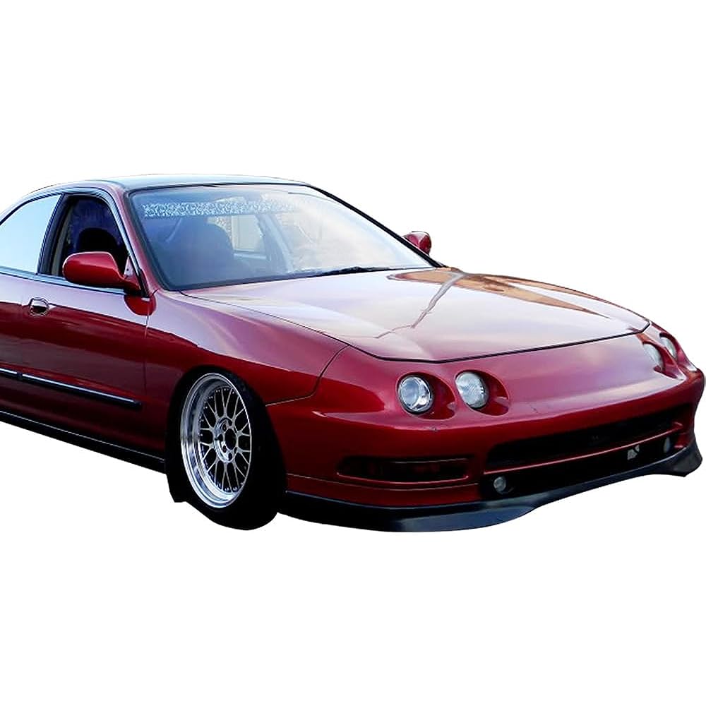 IKON Motorsports Front Bumper Lip 1994-1997 Acura Integra JDM T-R Style Spoiler Spoiler Balance Cover Guard Protected Black