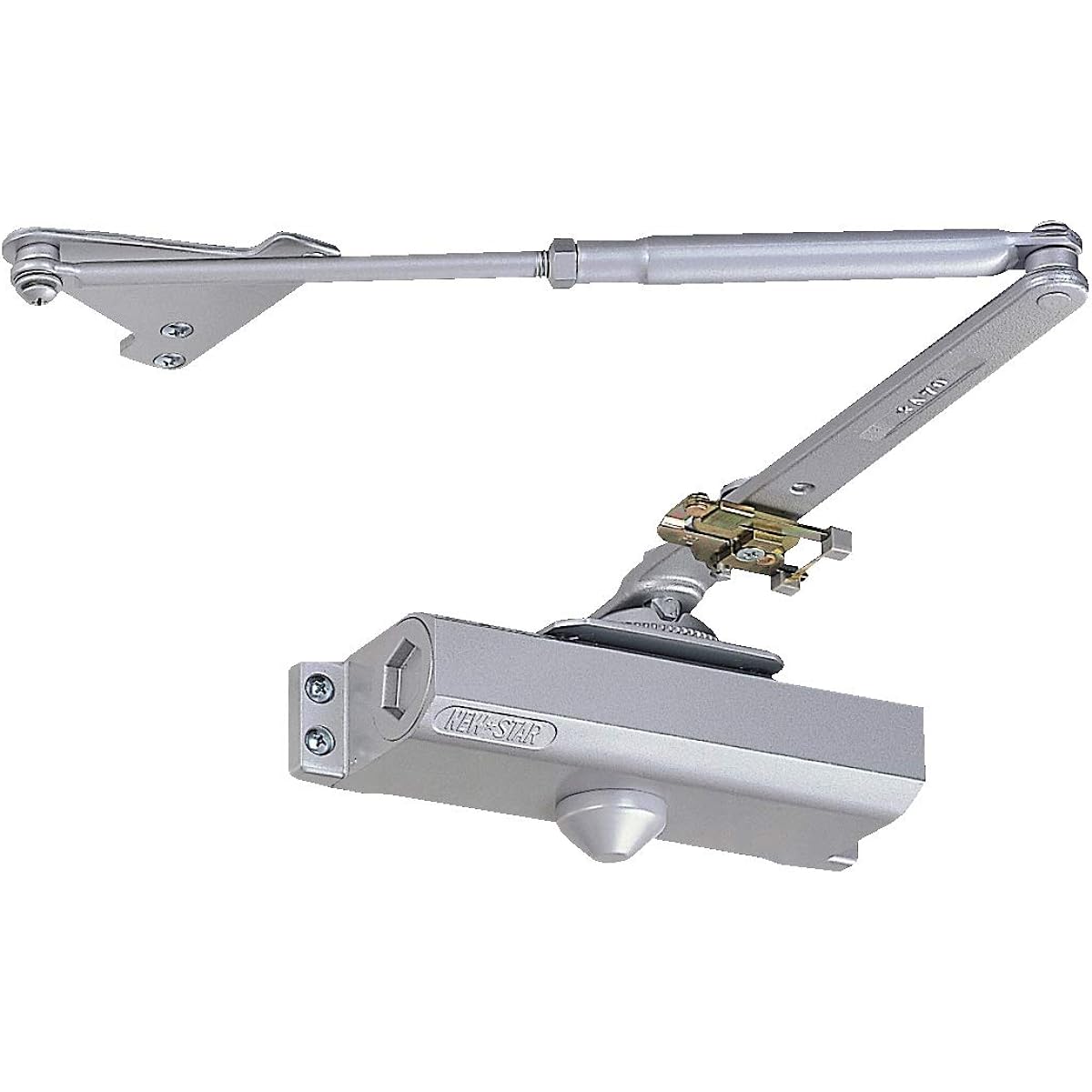 Nippon Door Check Manufacturing New Star Parallel Type Door Closer for Fire Doors with Stop Silver PF-183 1 Piece