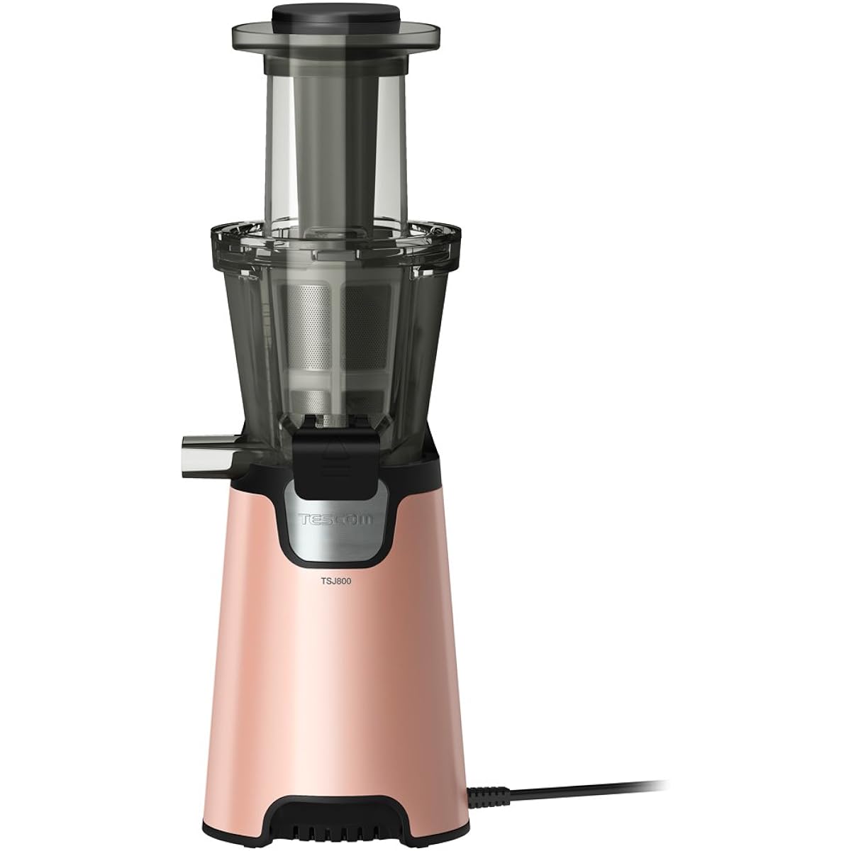 Tescom Slow Juicer Fresh Squeezed Cold Pressed Juice/Frozen Low Speed Rose Pink TSJ800P