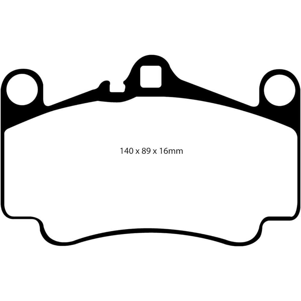 EBC BRAKES DP31515C Red Staff Ceramic Low Dust Brake Pad