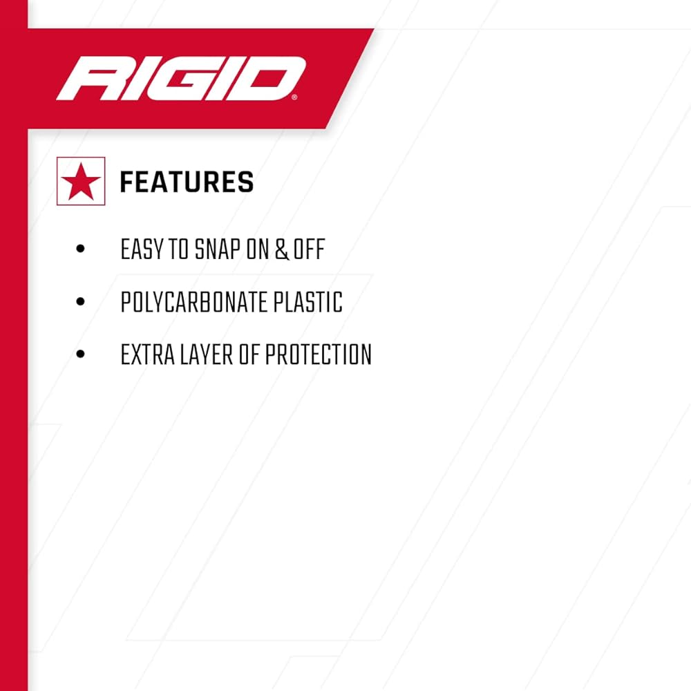 Rigid Industries -32183 D -SS Series Light Cover, Amber: Automotive headlight protector