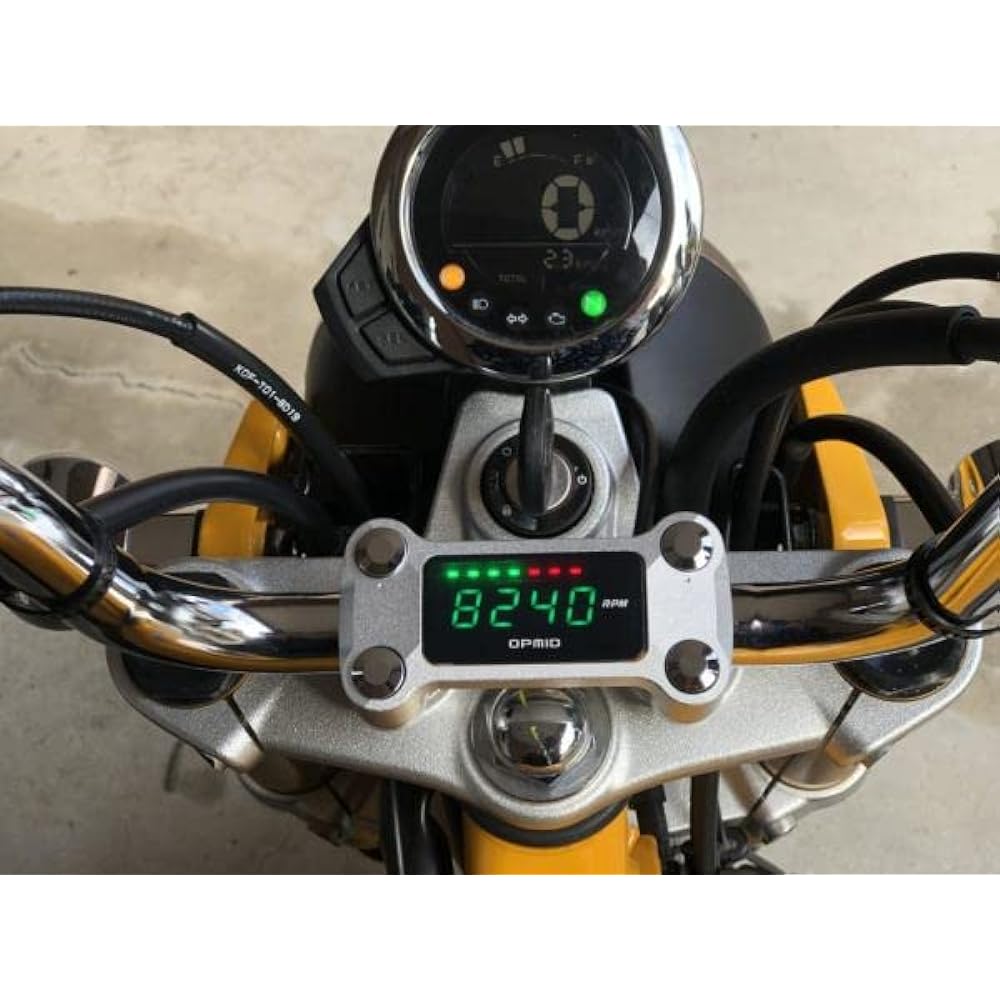 OPMID OPM Top Indicator Tachometer (Silver) Fits: Monkey 125 (JB03)