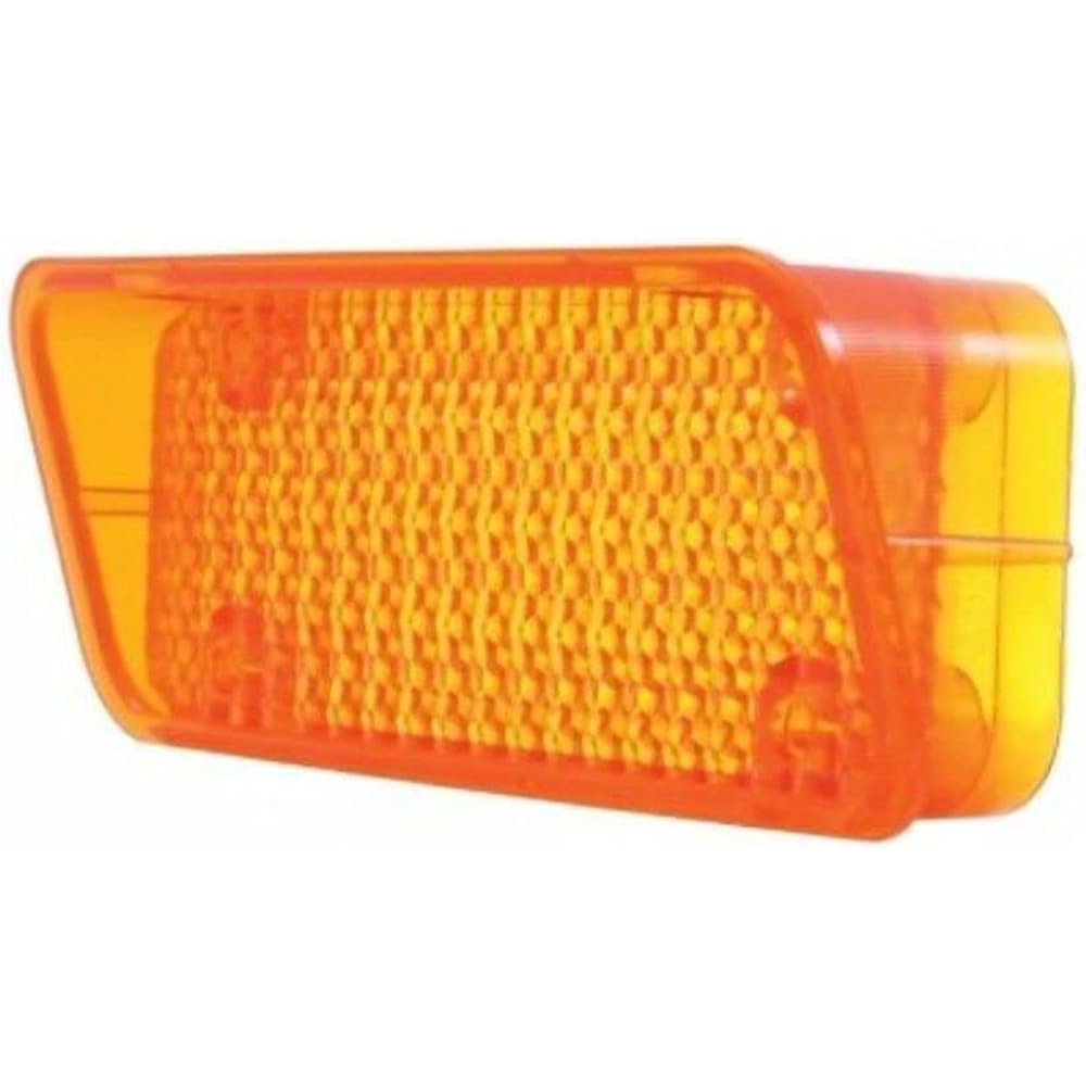 UNITED PACIFIC Parking Parking Lens With Gusket 1971-1972 Chevrolet Truck Amber Lens Pair
