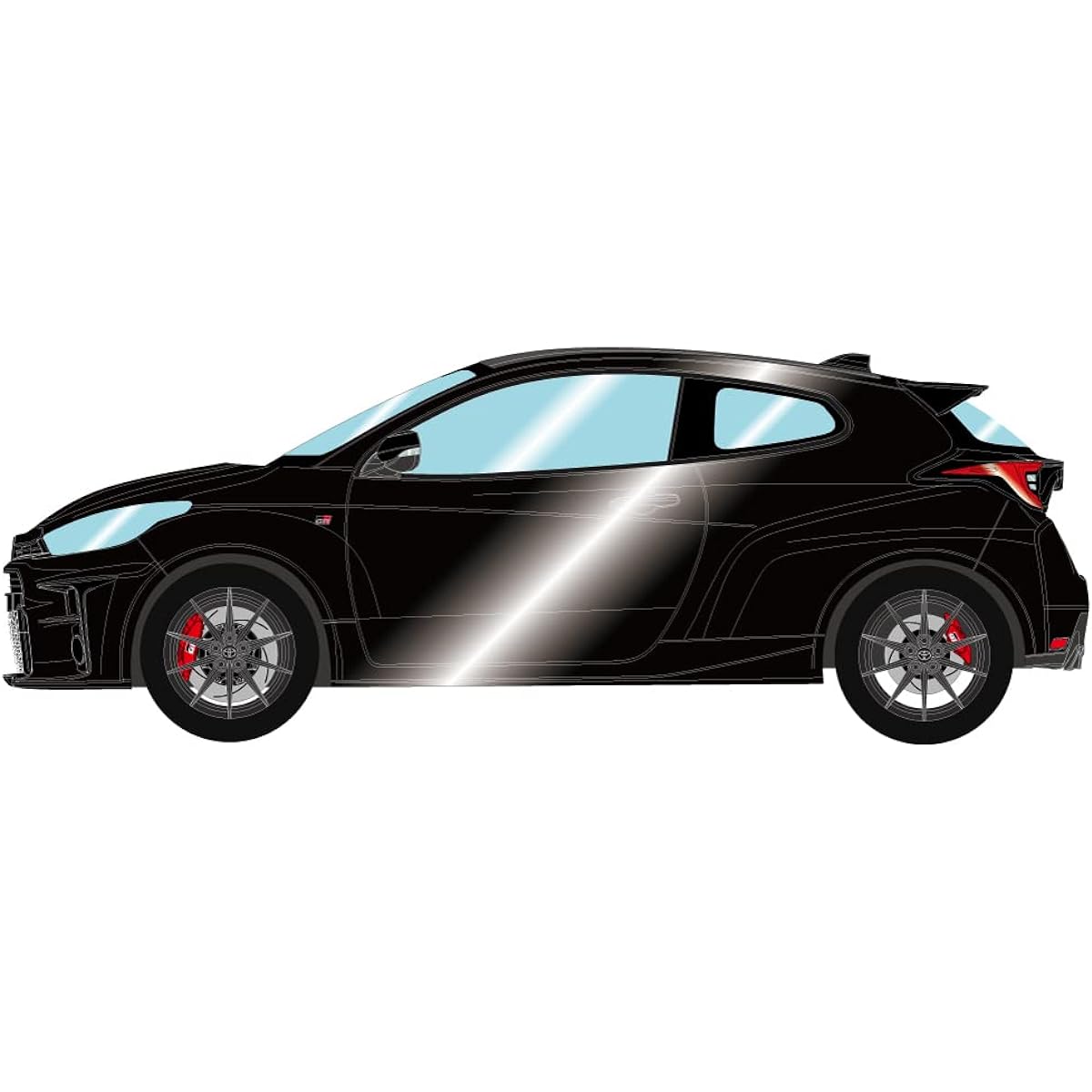 EIDOLON 1/43 Toyota GR Yaris RZ High Performance 2020 Precious Black Pearl Finished Product EM631C
