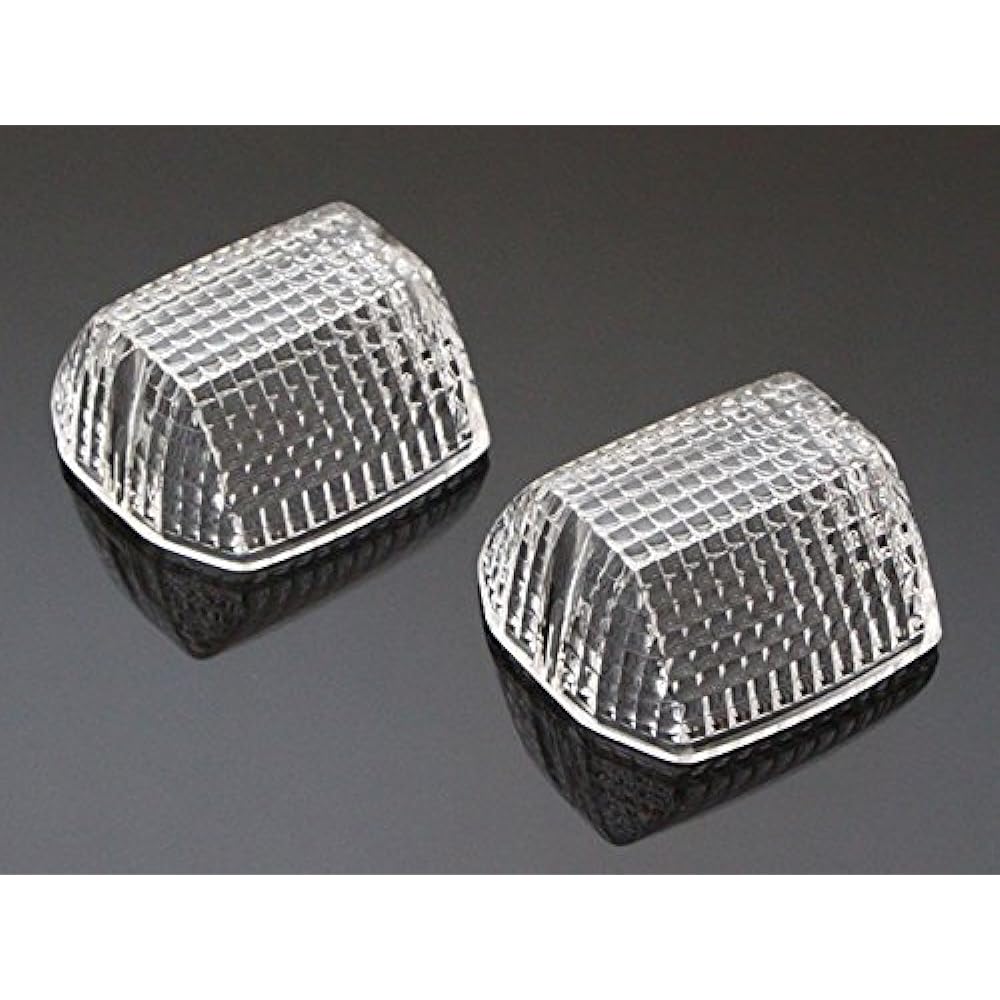 Clear turn signal lens left and right set, single bulb included (compatible) ZRX400 ZRX1100 ZRX1200 ZR-7 GPZ900R GPZ750R
