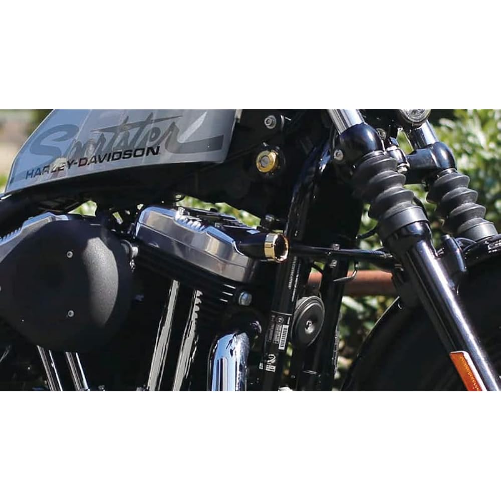 Kijima Motorcycle Bike Parts Turn Signal Stay Frame Mount Type Narrow S Star/M10 Black HD-01997