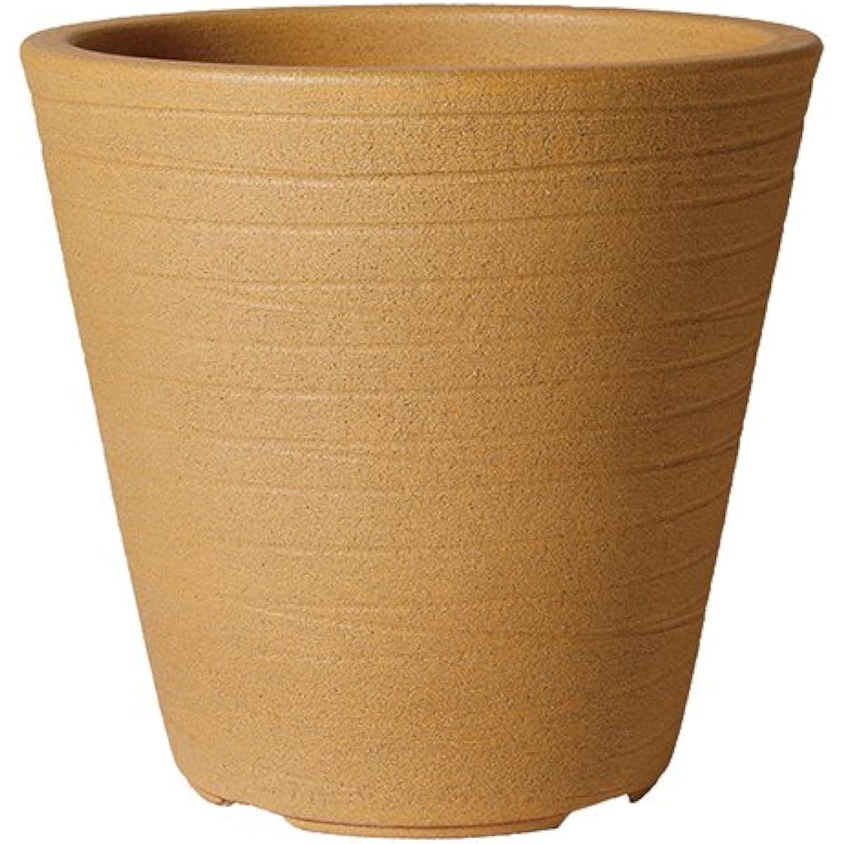 Plus Garden Flowerpot Cover for Shave Planter No. 10, Φ400mm, No Bottom Hole, Mustard Yellow, Shigaraki Ware 280-05
