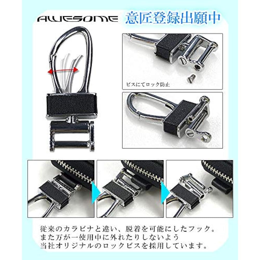 AWESOME Smart Key Case Real Denim Series Indigo ASK-RDM01 Approx. 50mm x 80mm x 20mm