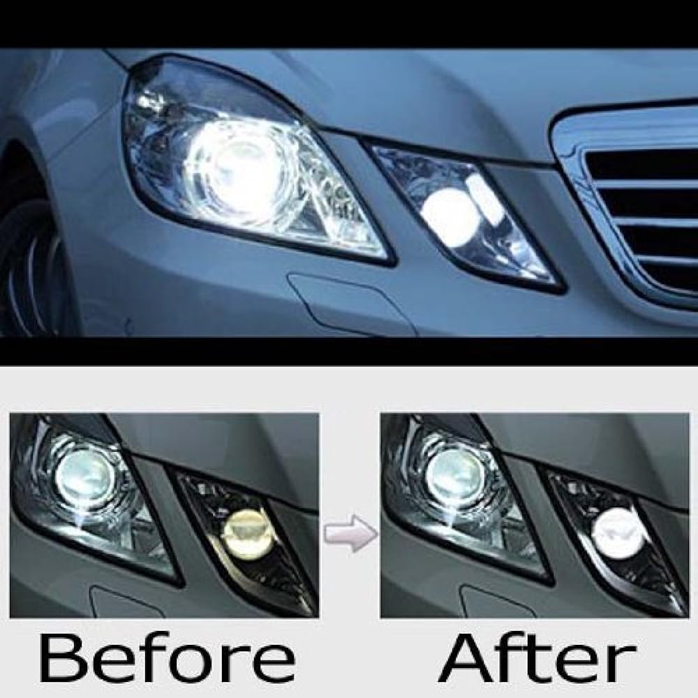 IJDMTOY White LED Parking Position Light Retro Fit Kit 2010-2013 Mercedes W212 E Class E550 E63 AMG PRE-LCI Xenon headlamp