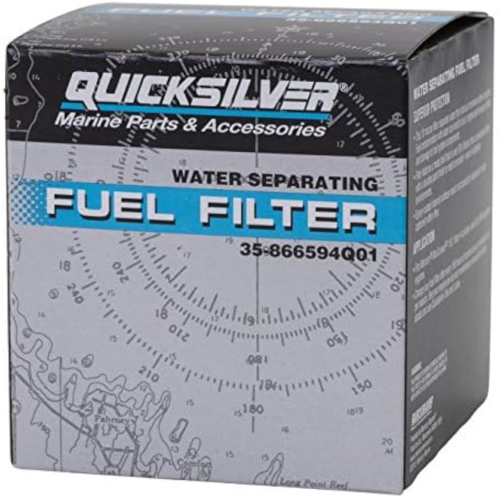 QuickSilver 866594Q01 For Mercruiser Vazer and 3.0L MPI EC engines for some water removal fuel filters