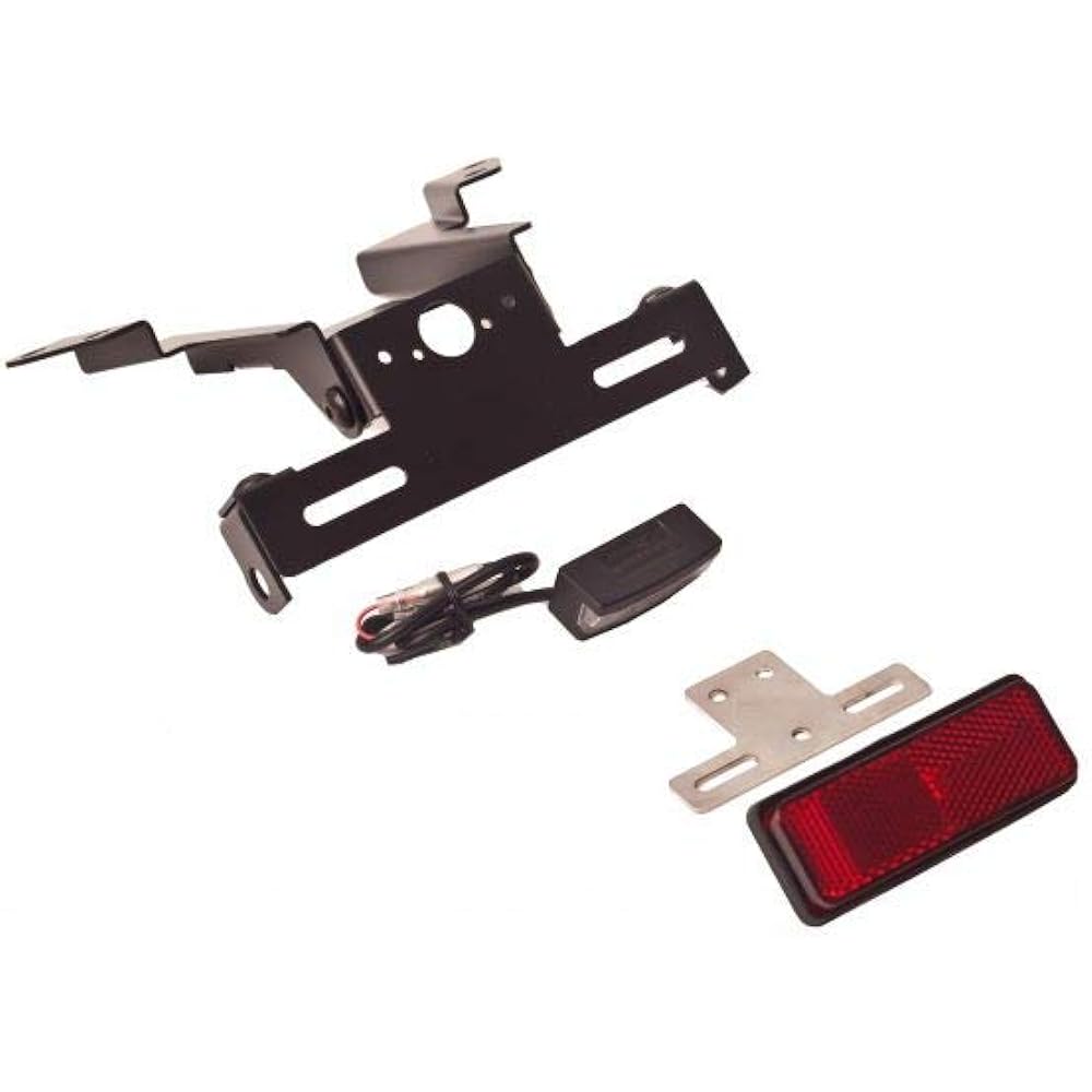 Puig: License supports KAWASAKI ER6N/F 09'-10' Black puig-4976n