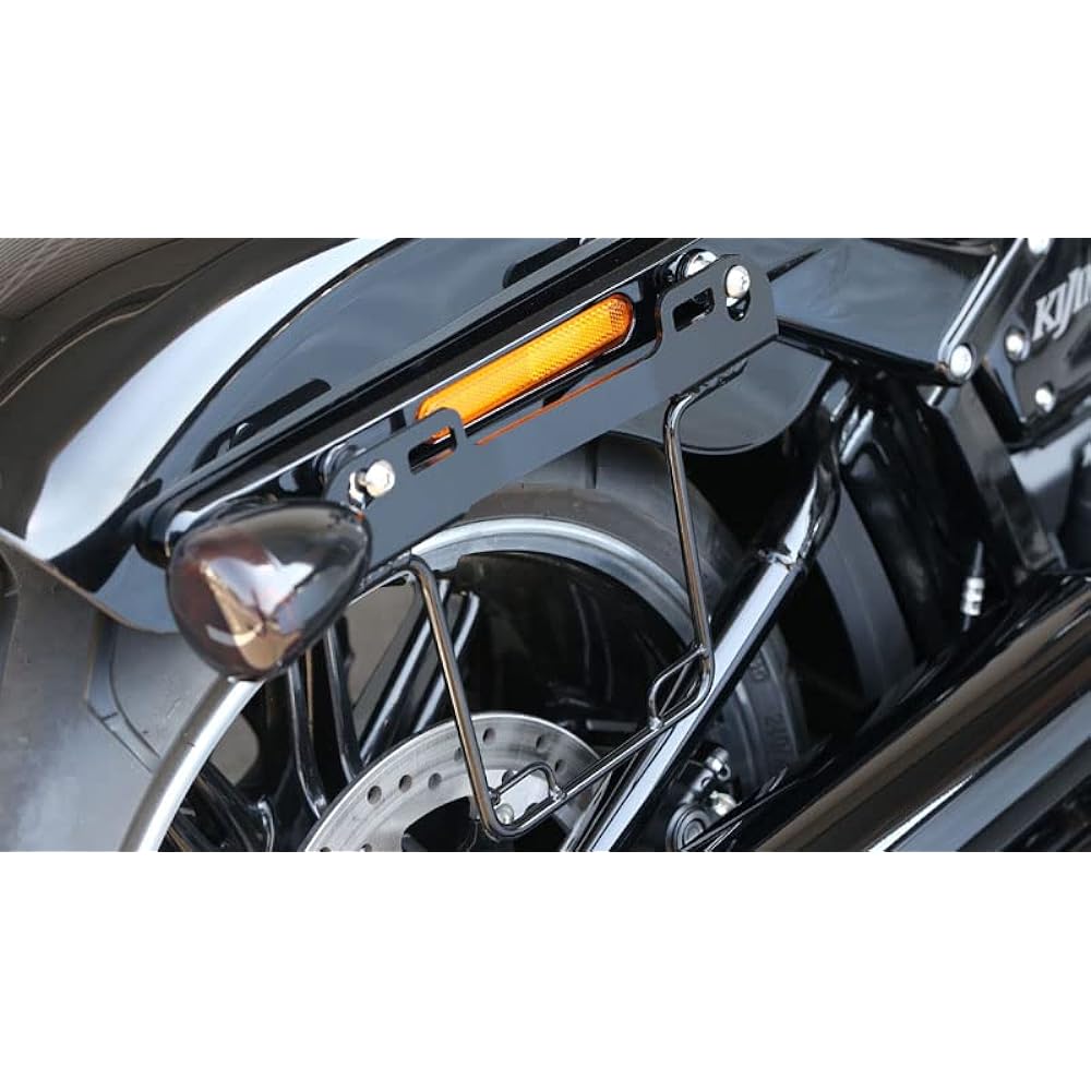 Kijima Motorcycle Bike Parts Saddle Back Guard All-in-One Black Right Side 18Y FXBR FLFB HD-07902