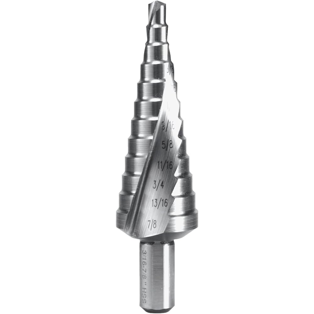 RUKO 2-Flute Spiral Step Drill 7/8 Cobalt HSS 101704E