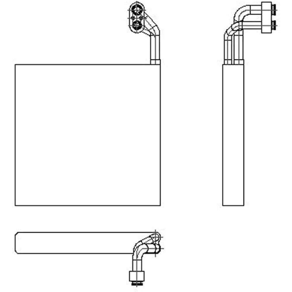 TYC 97060 For replacement evaporator for Honda Civic