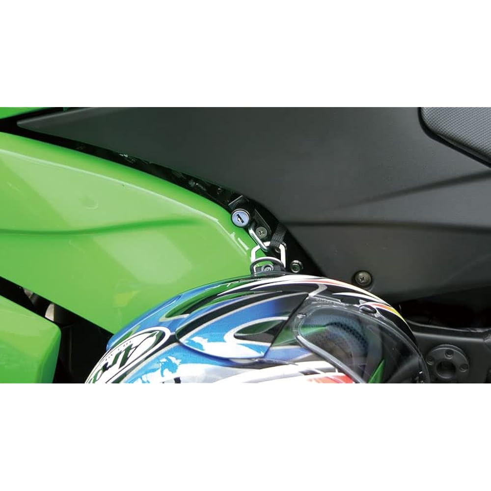 Kijima Motorcycle Helmet Lock Holder Ninja250R ('08-'12) Black KAWASAKI 303-1517