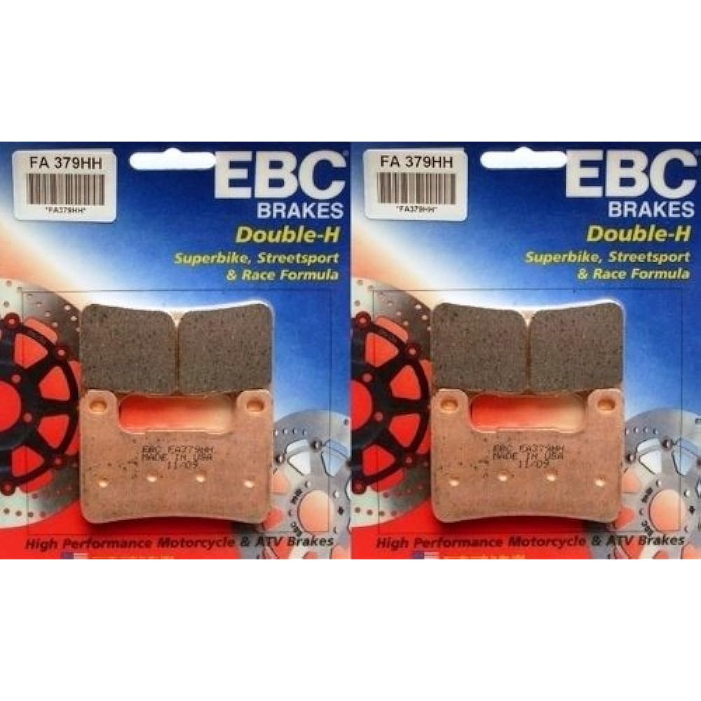 EBC Sintered Double H Front Brake Pads (2 Sets) 2008-2012 Suzuki GSX1300R Hayabusa / FA379HH
