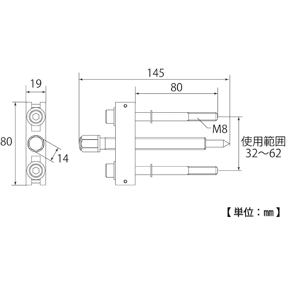 Top Industry (TOP) Steering puller removal Steering removal Steering wheel replacement Automobile maintenance STP-160 Tsubame-Sanjo Made in Japan
