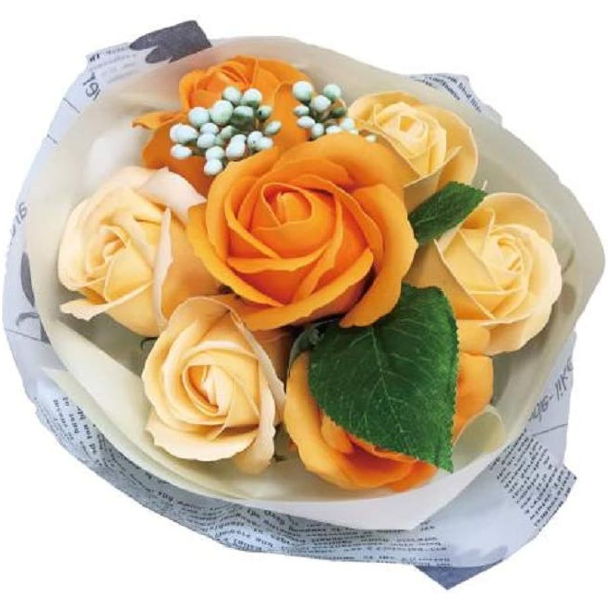 Millennium Art Flower Decoration Orange Size: Diameter approx. 15x Height approx. 21cm FDBX79O