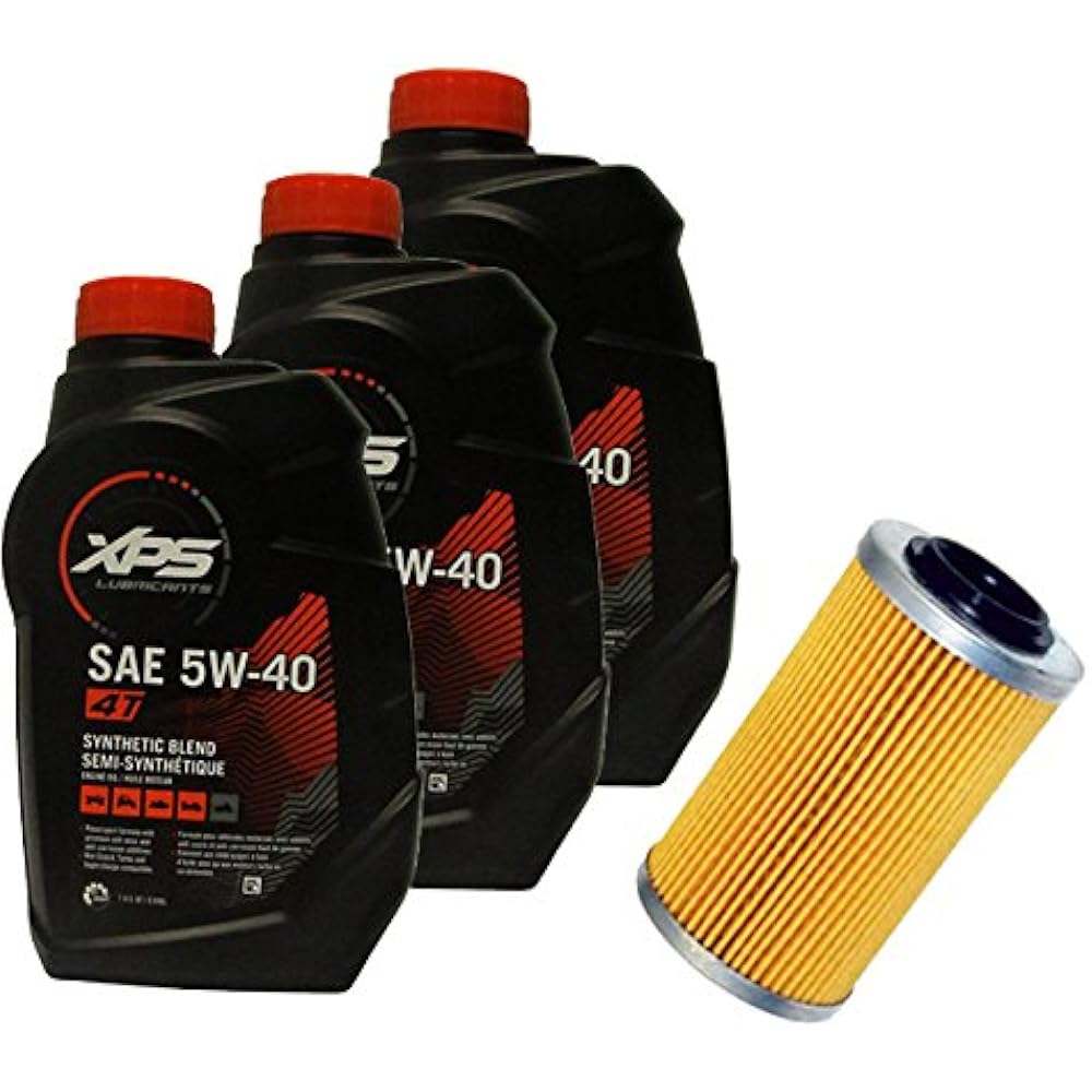 Sea – Doo Oil Replacement Set 4 Stroke Oil 946ml X 3 Pieces of oil filter not for