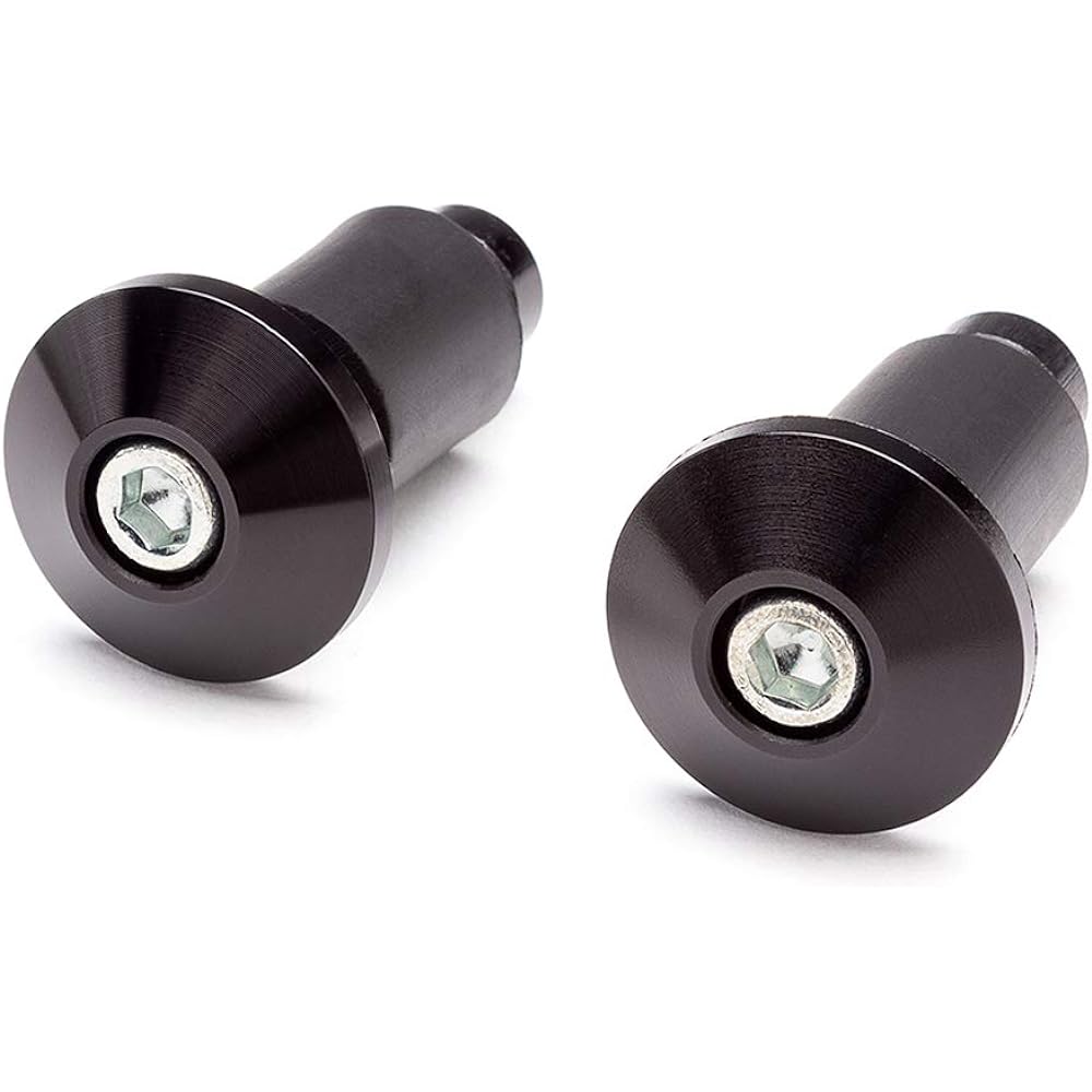 Auto Bibar End Wait CNC Billet Aluminum -Black 7/8 inch handlebar