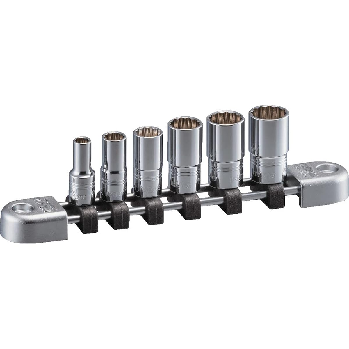 Kyoto Machinery Tools (KTC) Nepros 6.3SQ Semi-Deep Socket Set 6 Piece Hexagonal Shape NTB2M06WA