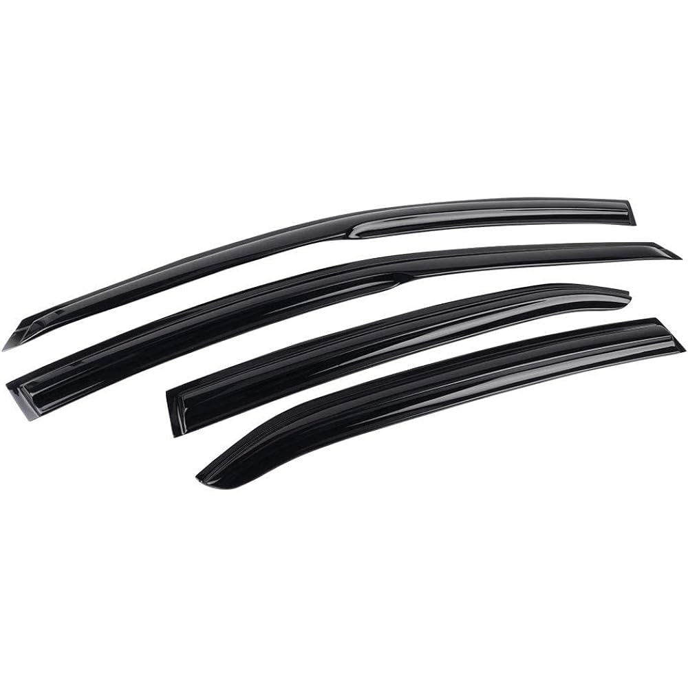 IKON MOTORSPORTS 2018-2024 Compatible with TOYOTA CAMRY Acrylic Unpainted Airline Flector Sunrain Guard 4 Peace 2019 2020