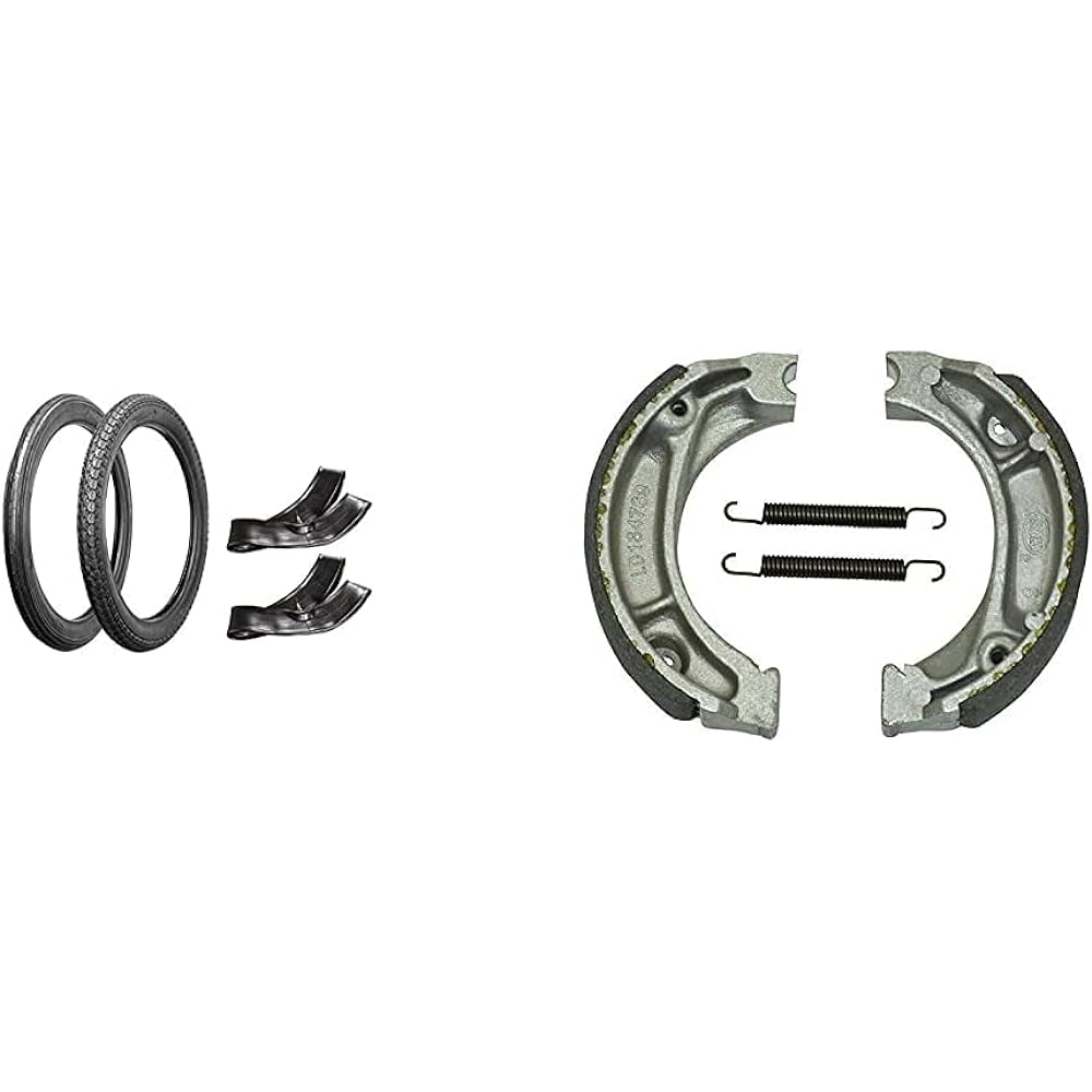 Bike Parts Center NBS2.25-17F & 2.50-17 T/T & Tire Tube Set of 2 793150