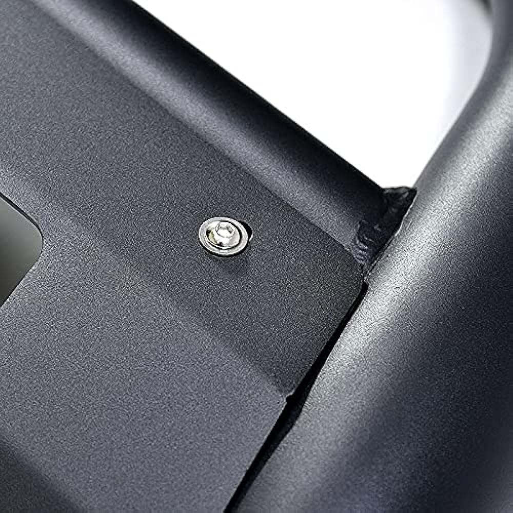 HELIOS 27107 200 Series Hiace Wide Pipe Grill Guard Black with Skid Plate U-Shaped Bush Bar Bumper Guard SUN