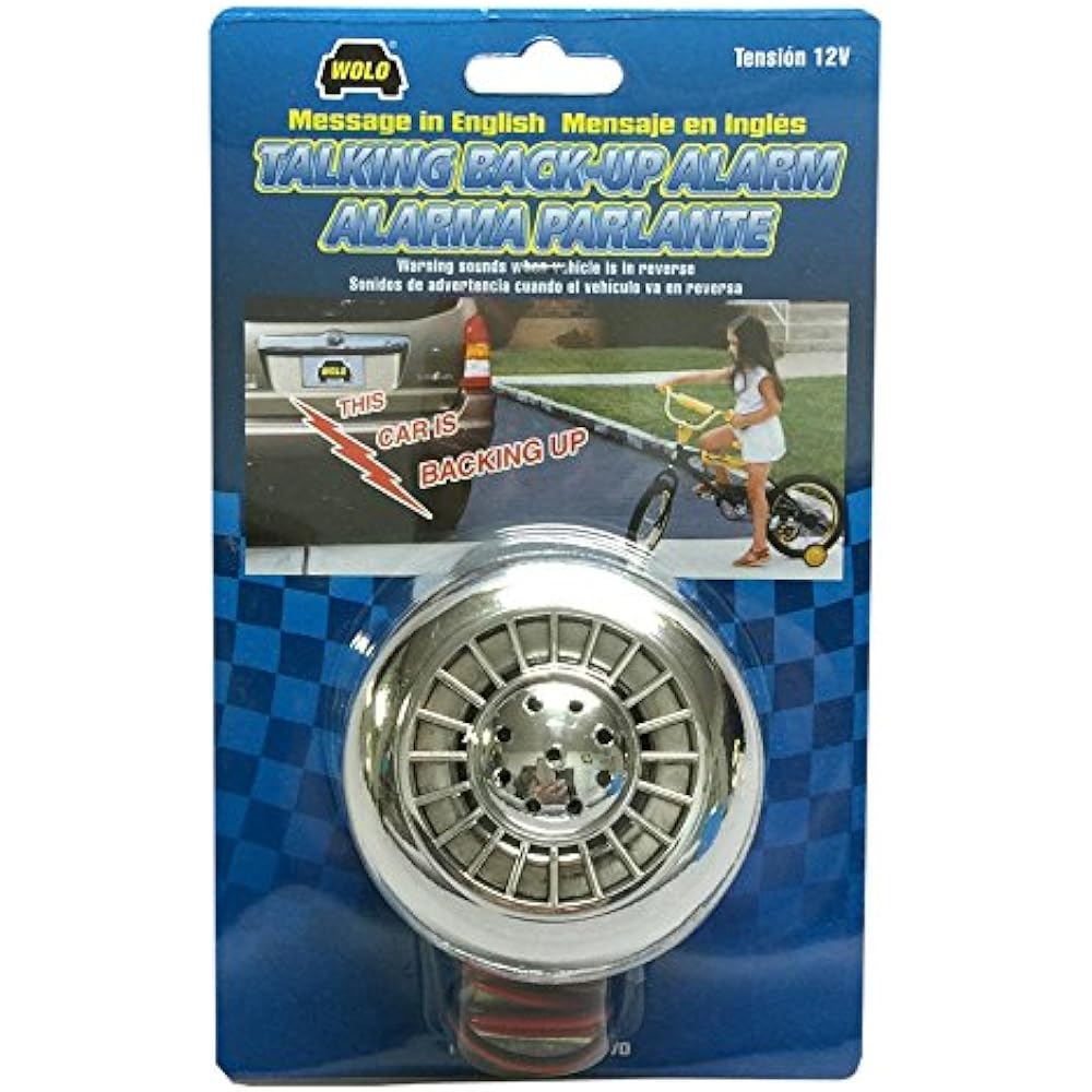 Wolo Back Alarm Talking Backup Alarm BA70 that speaks in English