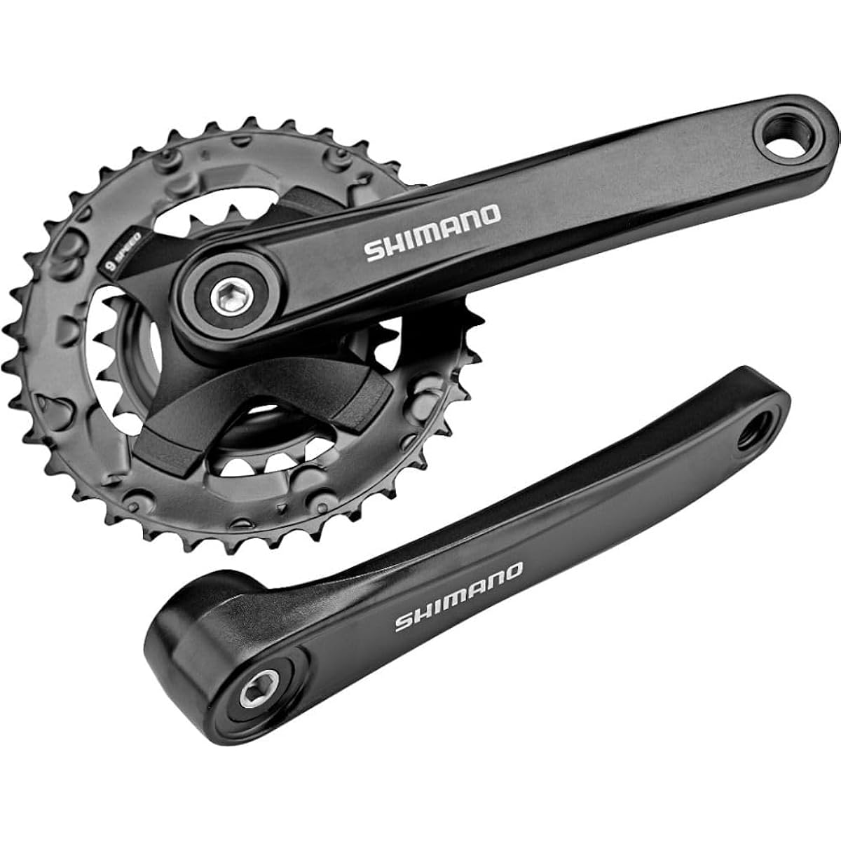 SHIMANO crankset FC-MT101 44x32x22T 175mm 9S Compatible BB square shaft 122.5mm (LL123) EFCMT101E422XLB