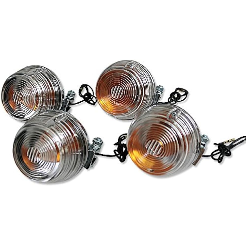 CB400F/CB750Four Clear Turn Signal Front, Rear, Left and Right Set of 4 20-1310W-4