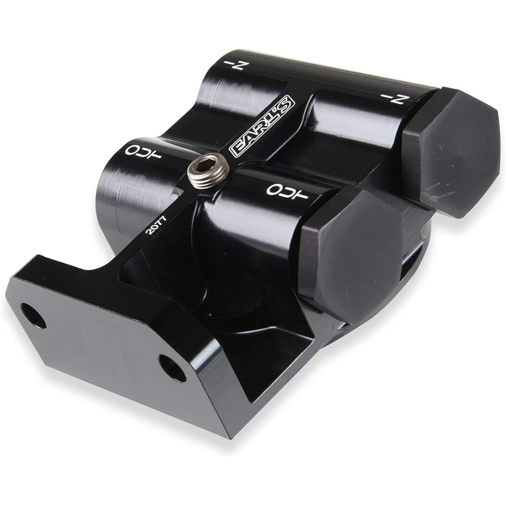 Earl's Performance 2077ERL Remote Filter Mount Black Alumite -10an O Ring Port Remote Filter Mount