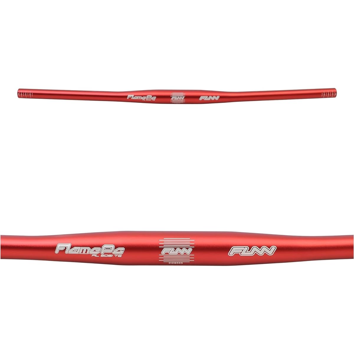 Funn Flame PG Bicycle Handlebar, Clamp Diameter: φ31.8mm, Width 680mm - Applicable to mountain bikes and cross bikes (red)