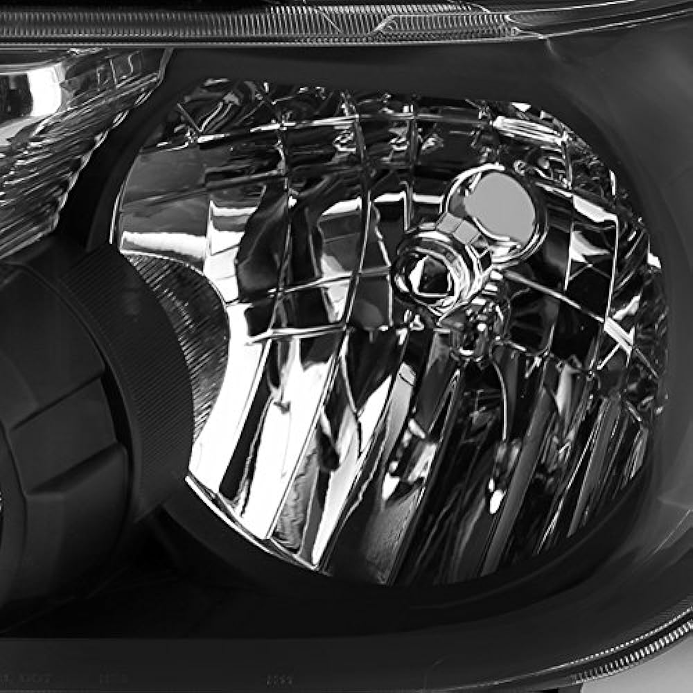 Toyota Tandola OE replacement Black headlight driver/passenger seat headlamp.