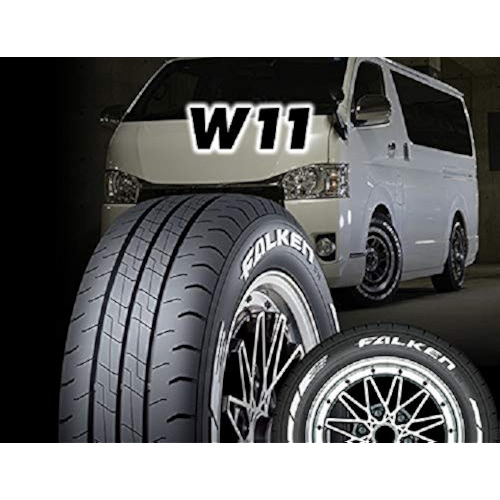 215/65R16 Falken Dress-up tire for vans White letter adopted W11 Stylishly creates one-box driving and fun Domestic production/1 piece Falken