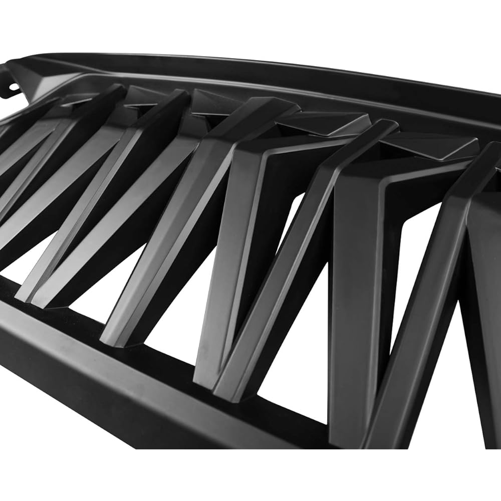 allinoneparts Jeep Wrangler JK Jku Grill for 2007 to 2018 Jeep Bicone Sahara Sport Grill Brushed Shark