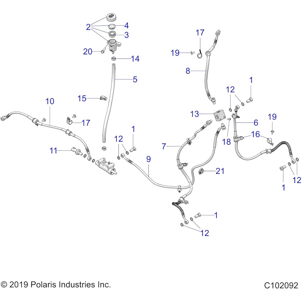 POLARIS ATV Brake Switch M10 X 1.25 Genuine OEM parts 4017278 Quantity 1