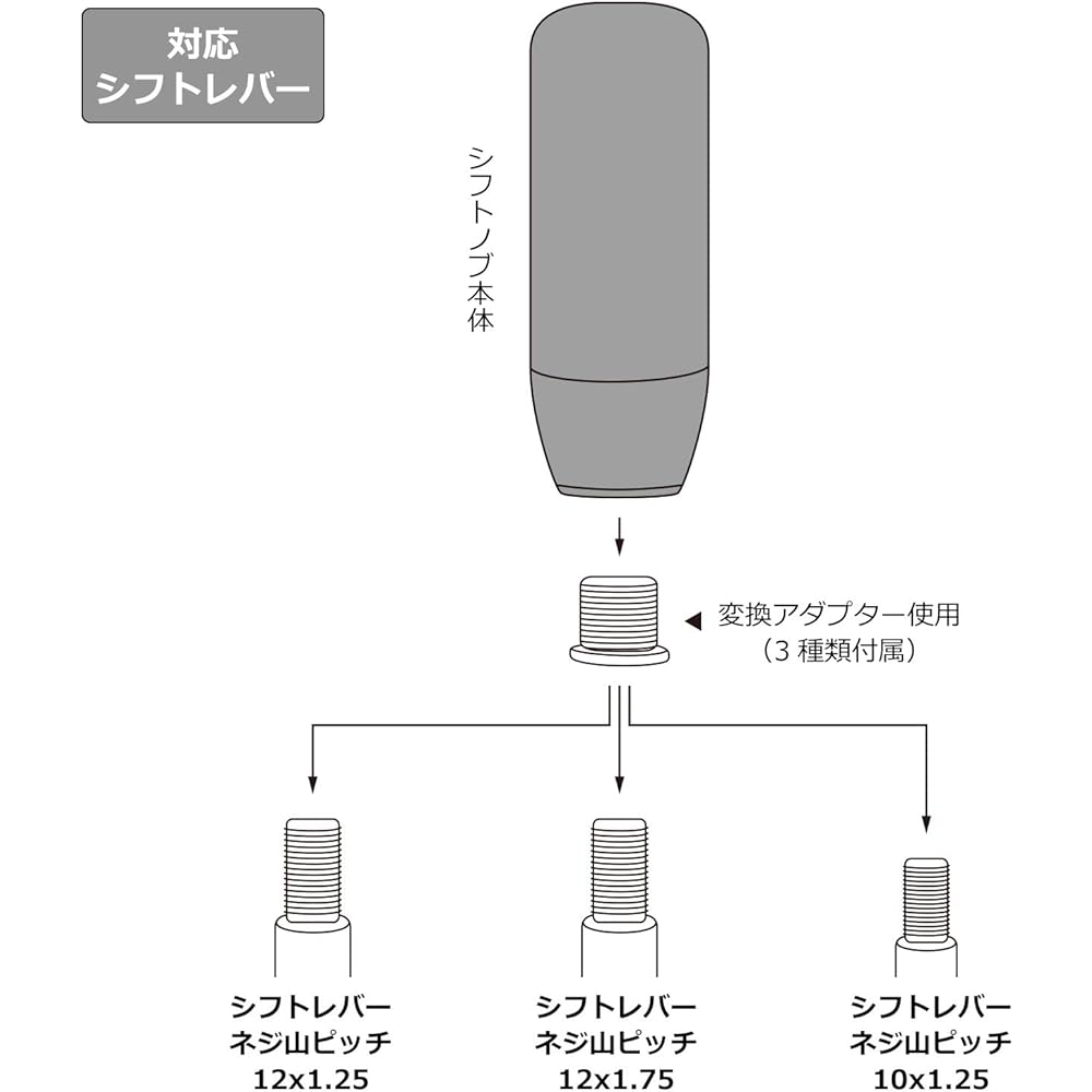 Original Shift Knob - Miyabi - 180mm Clear/Red 10/12X1.25・12X1.75 MI-MIN180-RE