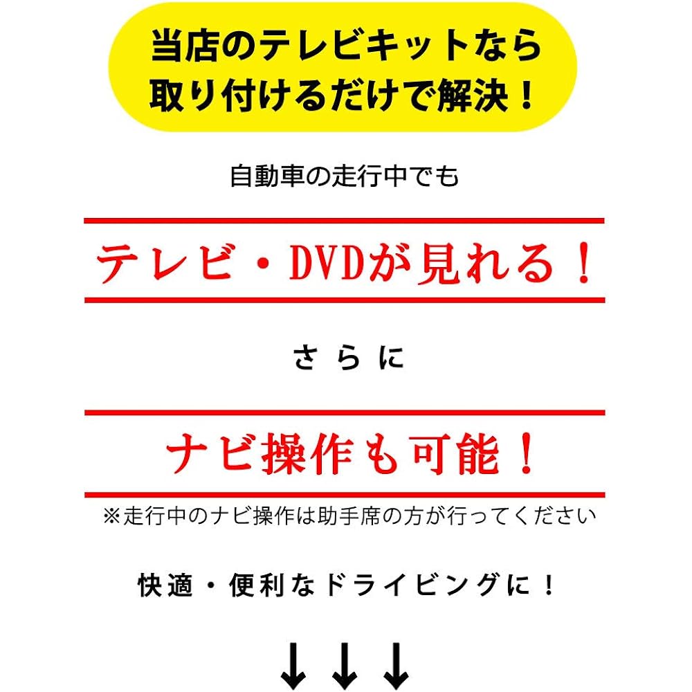 (STV-N15-S-40P) Leaf ZE0/AZE0 Kit that allows you to watch TV and DVD while driving and also allows navigation operations