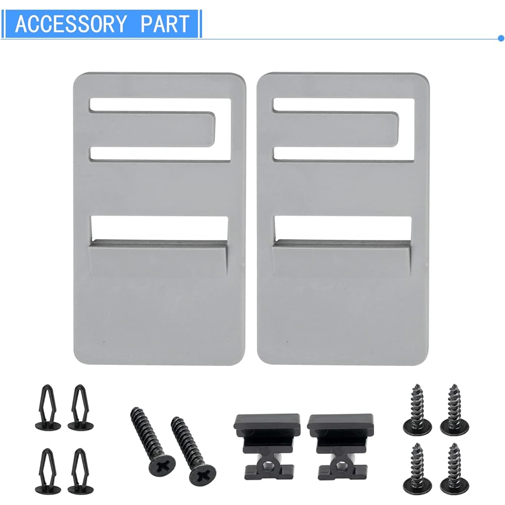 2 packs 3316882900 RV refrigerator door handle holder grip Black hardware Black hardware 3316882.900 S, Std Dr Handle Combo-6/8 Amii DM2672, DM2682, DM2872, DM2882 Compatible with refrigerators with airing cards