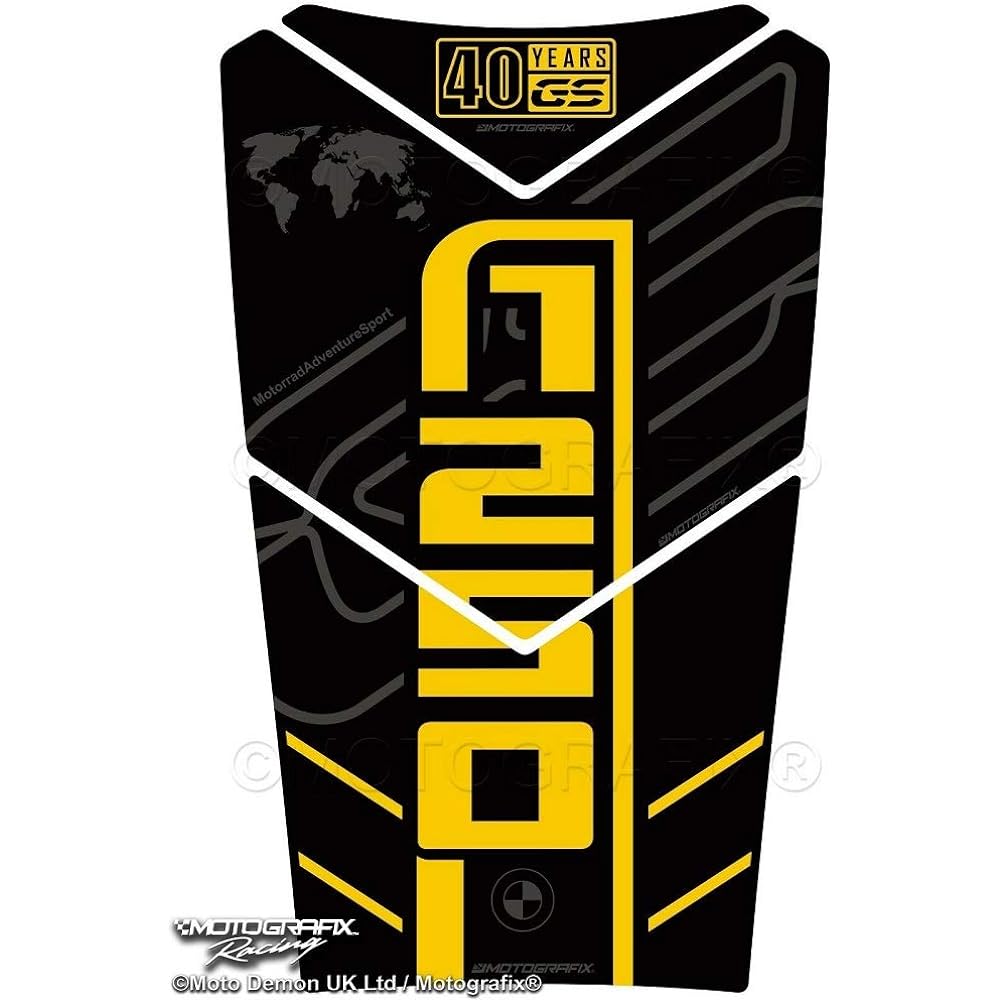MOTOGRAFIX Tank Pad R1250GS Adventure (20-21) Black/Yellow R1250GS Adventure MT-TB051KY
