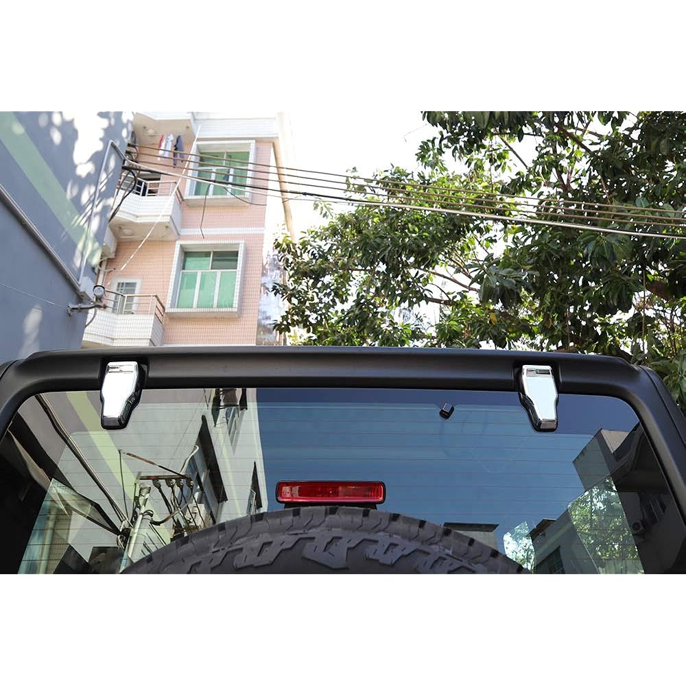 BORUIEN Reartail Window Hinge & Learrain Wipelodel Decorated Cabat Rim REAR Window Hinge & Nozzle Decor Silver Boruien
