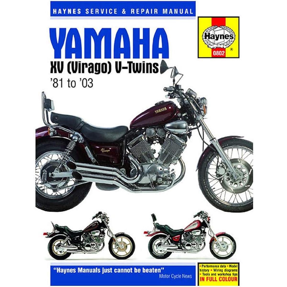 Haynes Repair Manuals 802 Yamaha Xv Virago V-Twin 81-03 by Haynes Repair Manuals