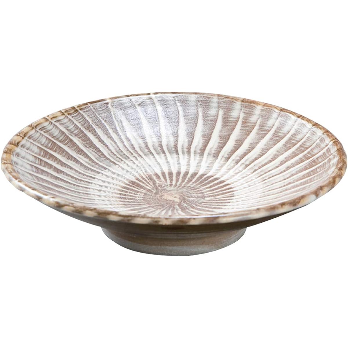Yamashita Kogei Medium Plate, Hakeme, φ27 x H4.5cm, Made in Japan, Ontayaki, 9-inch Plate 452965