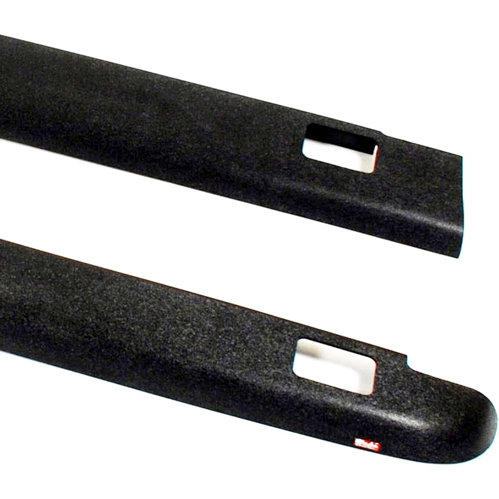 Wade 72 - 41104 TRUCK Bed Rail Cap Black SMOOTH FINISH WITH STAKE Hole 2007 - 2014 CHEVROLET SILVERADO 1500 2500 with 6.5 FT bed (Set of 2)