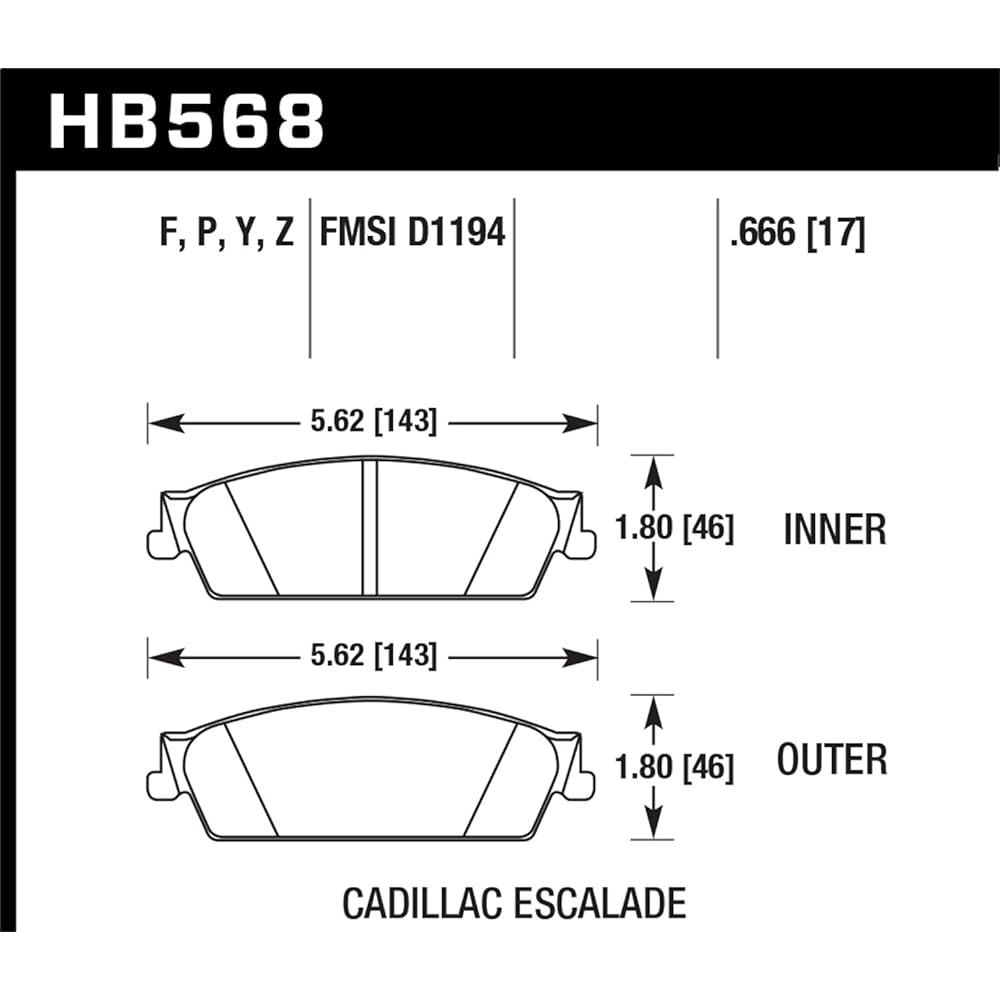 Hawk Performance HB568P.666 Super Duty Brake Pad